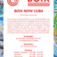 Exposition « BOIX NOW CUBA » Mai-Juin 2016 au Centre Culturel du Manoir  Cologny/Genève