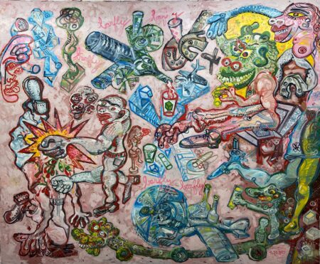 Barfly 164x200 cm 2021 Huile sur toile