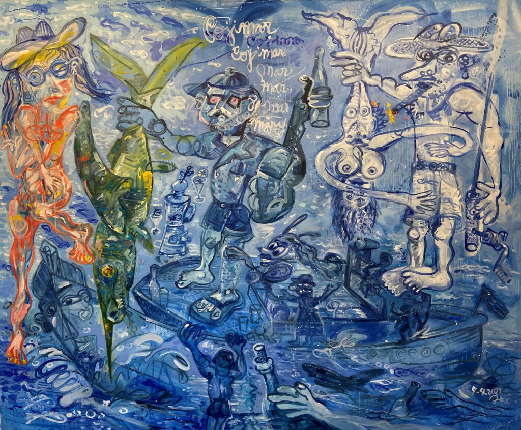 Cojimar 164x200 cm 2021 Huile sur toile