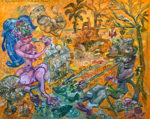 Déjeuner sur l'herbe d'après Manet 164x200 cm 2020 Huile sur toile