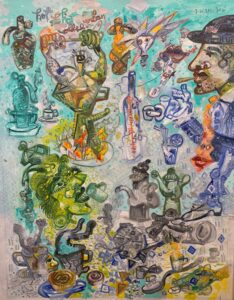 Hot Cuban coffee 126x99 cm 2020 Huile sur toile