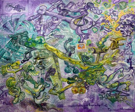 In the voodoo paradise 164x200 cm 2020 Huile sur toile