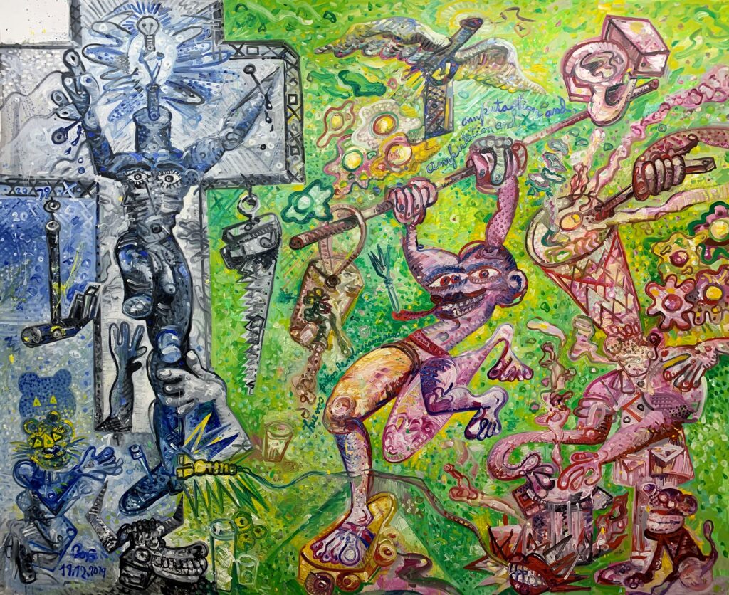 La Anunciación 164x200 cm 2020 Huile sur toile