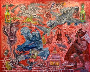 Made in China 164x200 cm 2020 Huile sur toile