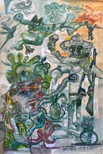 Safari 113x78 cm 2021 Huile sur toile