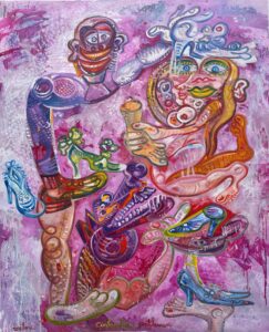Cinderellas gentleman 130x103 cm Huile sur toile 2022