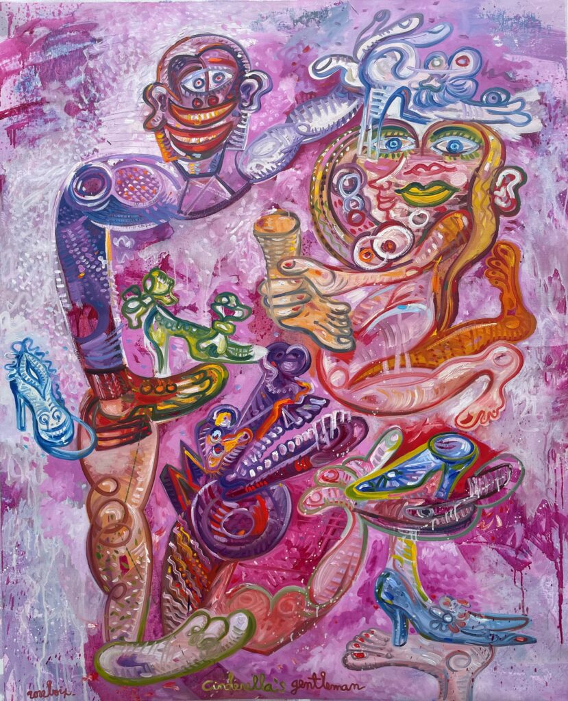 Cinderellas gentleman 130x103 cm Huile sur toile 2022