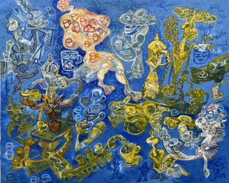 Coffee for two 170x206 cm 2022 Huile sur toile