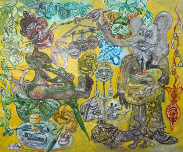 The dream of Monsieur Rousseau 170x206 cm 2022 Huile sur toile