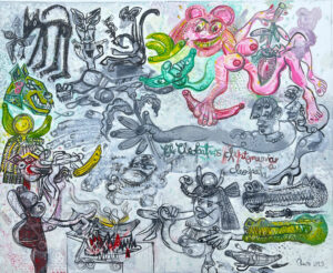 Cleopatra's cleptomania 164x200 cm 2023 Oil on canvas