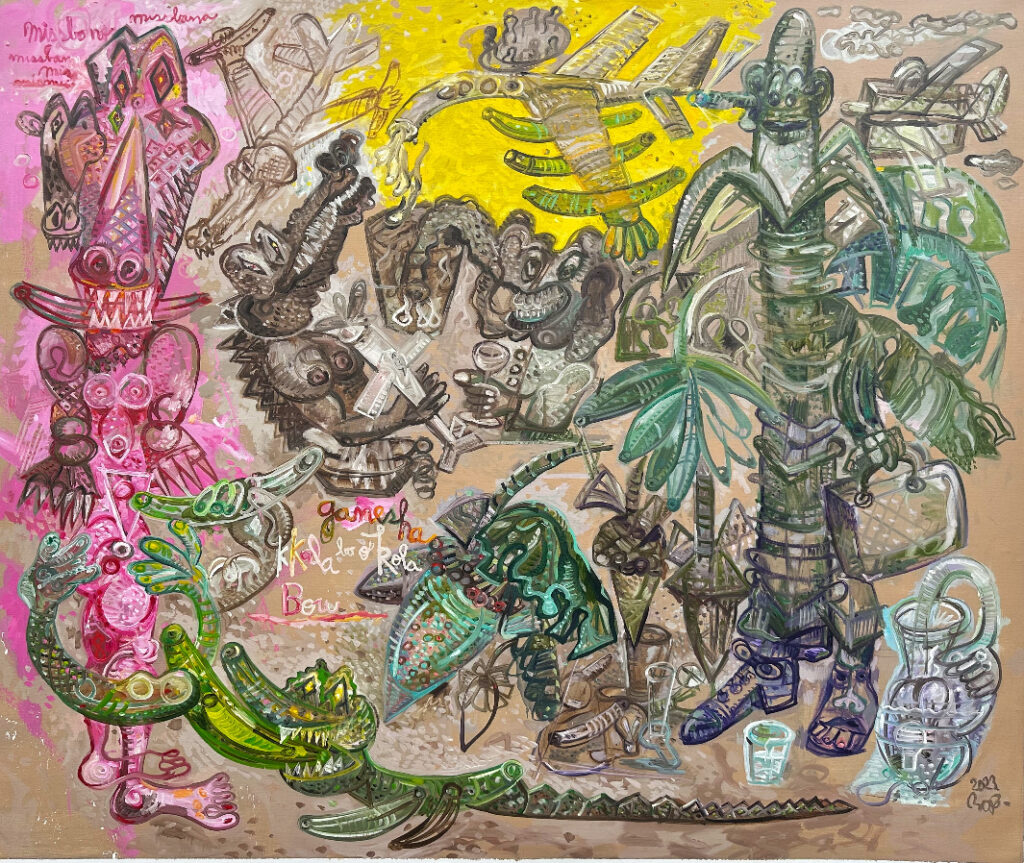 Ganesh 164x200 cm 2023 Oil on canvas