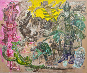 Ganesh 164x200 cm 2023 Oil on canvas