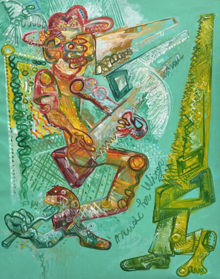 Music has wings 105x131 cm 2023 Oil on canvas