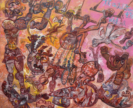 The constelattion of the weekend 164x200 cm 2024 Oil on canvas